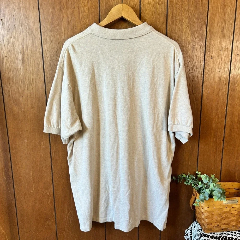 Polo Ralph Lauren Men's XXL Beige‎ Heather Short Sleeve Classic Fit Polo Shirt